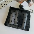 thumbnail image 2 of Clear Flocking Net Storage Bag Multipurpose Cosmetic Pouches For Travel Office Home Organization, 2 of 9