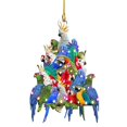 thumbnail image 1 of Creative Christmas Tree Pendant Wooden Painted Christmas Hanging Decoration For Home, 1 of 5