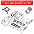 thumbnail image 2 of Engine Rebuild Pistons Gasket Overhaul Kit For Hyundai Kia 2011-2020 G4KJ 2.4L, 2 of 10