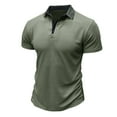 thumbnail image 2 of Birdeem Chemises pour Hommes Mode Décontractée Manches Courtes Rayures Col Rabattu Chemise à Boutons Blouse, 2 of 12