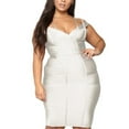 thumbnail image 3 of Hybrid & Company Women’s Sexy Bodycon Stretch Knee Length Midi Bandage Dress, 3 of 4