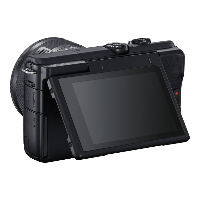 Canon EOS M200 DSLR - 24.1 MP, 4K, 3x zoom, EF-M 15-45mm Lens, Wi
