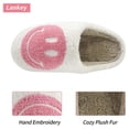 thumbnail image 3 of Smiley Face Slippers for Women Men, Anti-Slip Soft Plush Comfy Indoor Slippers, US 5-6 (38-39), 3 of 5