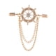 thumbnail image 4 of Paquete de 2-4 broches de cadena con borlas, Pin de traje de aleación, joyería para camisa 2 piezas, 4 of 8