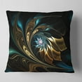 thumbnail image 2 of Designart 16" x 16" Blue Polyester Throw Pillow, 2 of 5