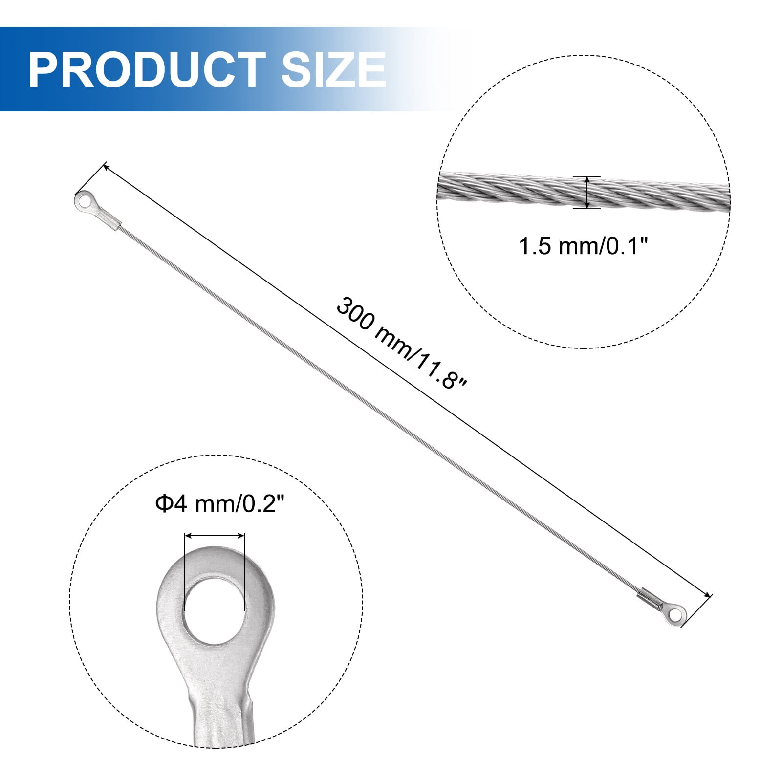 Unique Bargains Durable 304 Stainless Steel Cabinet Door Restraint Hinge Limiter 12"