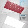 thumbnail image 3 of 4 Pack Merry Christmas Fluorescent Light Covers for Ceiling Lights Snowflakes Polka Dots Red Texture Magnetic Ceiling Light Covers Overhead Light Filters for Office Classroom Home, 3 of 9