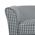 thumbnail image 6 of GDF Studio Tiffin Indoor Modern Swivel Club Chair, White/Black Houndstooth Print, 6 of 8