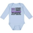 thumbnail image 3 of Inktastic Epilepsy Awareness Purple Ribbons and Flag Boys or Girls Long Sleeve Baby Bodysuit, 3 of 5