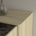 thumbnail image 5 of PORKISS 55.1" Fluted Sideboard, Modern Wood Buffet Cabinet with Storage, Accent Cabinet with Adjustable Shelves for Dining Room, Living Room & Entryway, Wood, 5 of 6