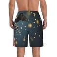 thumbnail image 3 of KLL North American Bald Eagle Men's Casual Summer Beach Shorts Hawaiian Shorts with Pockets-XX-Large, 3 of 5