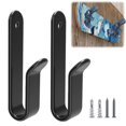 thumbnail image 4 of LJNYFDC Skateboard Wall Mount Horizontal Snowboard Wall Mount Clips Sturdy Strong Load bearing Snowboard Display Rack, 4 of 6