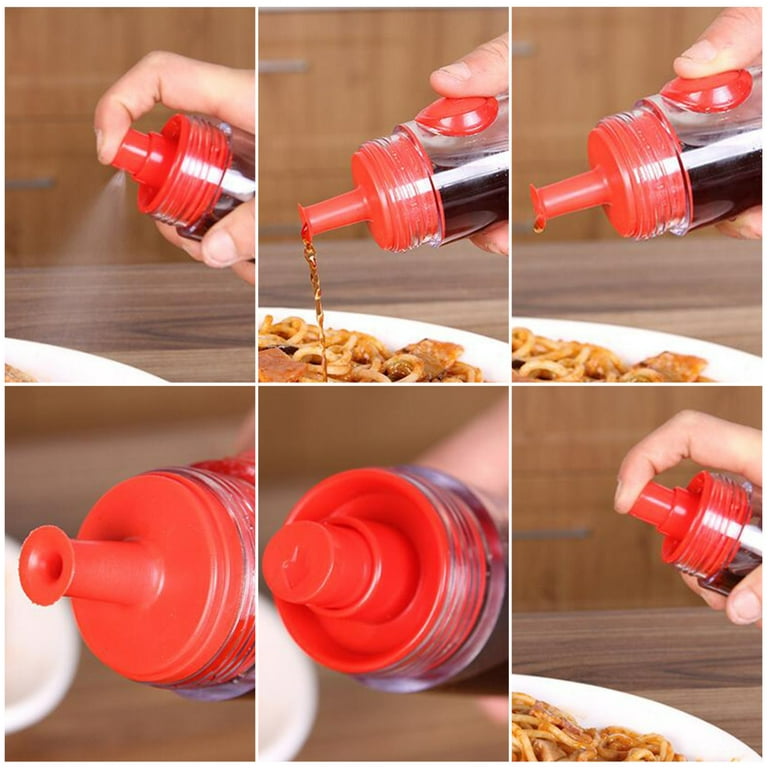 Labakihah 5Pcs Reusable Silicone Bottle Stopper Beverage Bottle