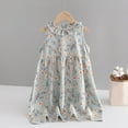 thumbnail image 3 of Easter Dresses Summer Western Style Cute Summer Dresses for Girls Summer Outfits Beach Sundress (Light Blue,3-4 Years), 3 of 3