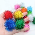 thumbnail image 2 of Glr 100 Pack Assorted Color Sparkle Balls For Cats: Irresistible Cat Toy, 2 of 5