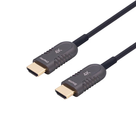 DVDO 66' Plenum-Rated 4K HDMI 2.0 Active Optical Hybrid Cable, Black