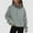 Mint Green, variant on Huaizzzy Womens Sweatshirts Half Zip Cropped Pullover Quarter Zipper Hoodies Fall Outfits Clothes Thumb Hole Asymmetric Zip Jacket Women Fashion Top Light Hoodies Women Full Zip Workout Top Winged