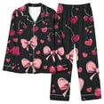 thumbnail image 6 of FDGIU Women's Valentine's Day Pajama Set - Long Sleeve Heart Print Top & Casual Pants Soft 2 Piece Sleepwear, 6 of 6