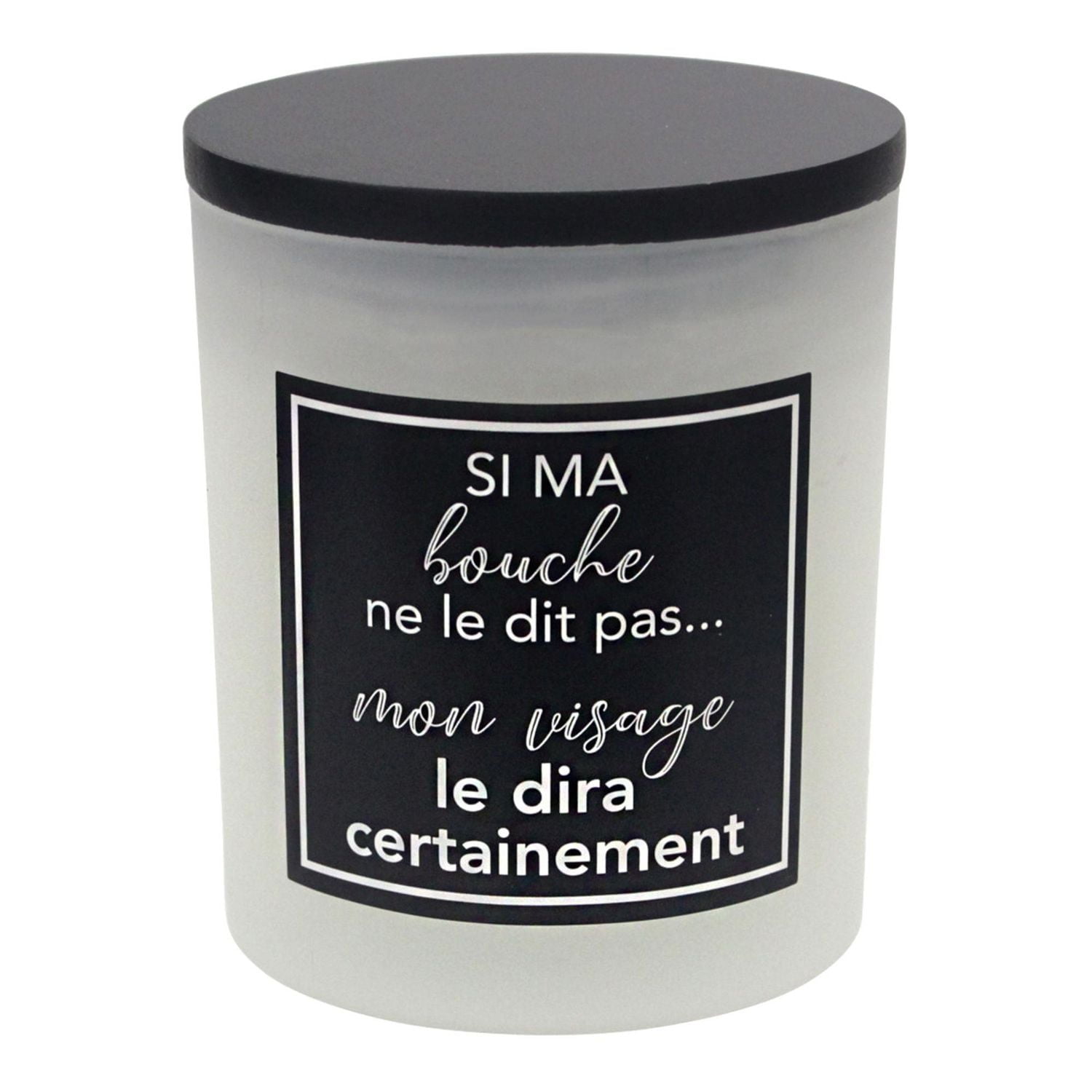 7.5oz "if my mouth doesn't say" CASHMERE CEDAR Fragranced Jar Candle