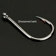 thumbnail image 6 of 1000PCS Fishhooks Fish Hooks with Barbs 10 Sizes Carbon Steel Fishing Hooks with Portable Storage Box, 6 of 9