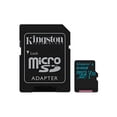 thumbnail image 1 of Tarjeta de Memoria MicroSD Kingston Go! 64GB MicroSDXC Clase 10 UHS-I 90MB/s R con Adaptador, 1 of 2