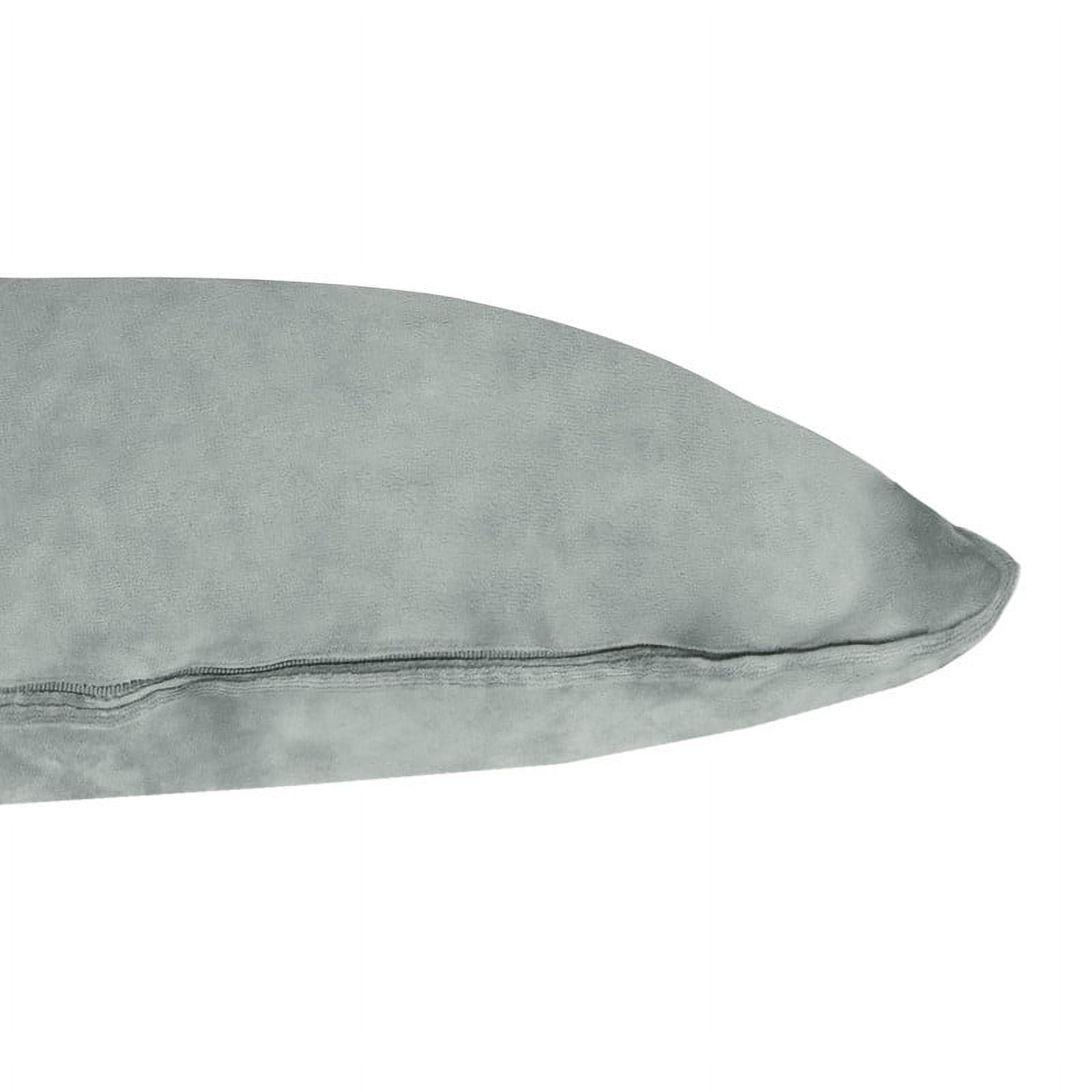 A1HC 12x20 Inch Rectangular Decorative Velvet Throw Pillow Covers, Set of 2, Dove Grey – Soft, Luxurious Cushion Covers for Sofa, Bed & Home Decor