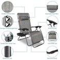 thumbnail image 3 of Ktaxon 2 Pack Zero Gravity Chair with Pillow and Cup Holder Adjustable Fodling Chair,Gray, 3 of 7