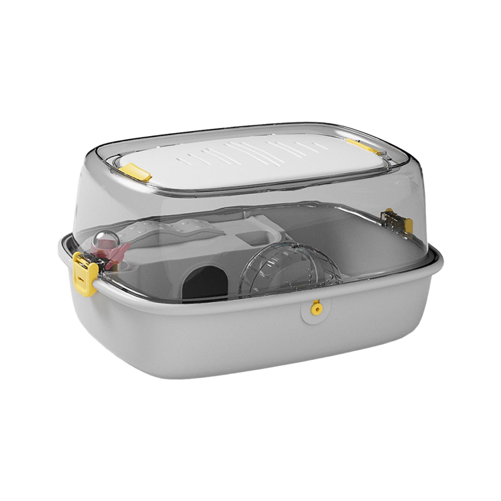 EHJRE Hamster Cage Hamster Habitat with Openable Top House Small Animal Cage for Sugar Glider, Small Animals Rats Bunny Guinea Pigs Gray
