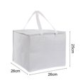 thumbnail image 2 of Bolsa térmica para entrega de alimentos de tela no tejida Laklulu, bolsas para llevar pasteles, contenedor de alimentos para el hogar, la oficina y el restaurante, 2 of 5
