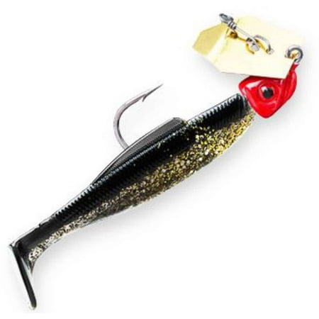 UPC: 0879020004158 | Z-Man Chatterbait Diezel Chatterbait 1/4Oz Gold/Gold Rush CBD14-03