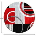 thumbnail image 4 of Flash Furniture Audra Round Contemporary Grey, Black, Red or Area Rug, 8' x 8', 4 of 7