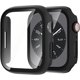 thumbnail image 1 of Case for Apple Watch Series 8 45mm & Series 7 45mm with Screen Protector, 2 Pack HD Ultra-Thin Full Coverage Hard PC Bumper Cover for iWatch 8 7 45mm Accessories, Black Titanium+Black Titanium, 1 of 5