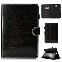 Galaxy Tab A 10.1 T580 Case 2016 [NO S Pen] (NOT for P580), Allytech Glitter Leather Auto Sleep Wake Protective Folio Stand Slim Smart Cover w/ Pen Holder Case for Samsung Galaxy Tab A 10.1, Black