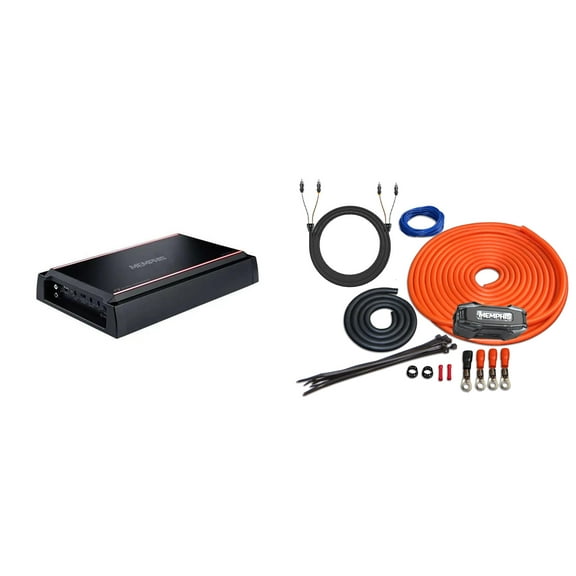 Memphis Audio SRX1200.1V 1200x1 at 1 Ohm SR Amplifier and Amp Wiring Kit