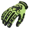 thumbnail image 2 of SAFEGEAR Impact-Reducing Mechanics Gloves X-Large, 1 Pair - EN388 & ANSI Level A1 Cut-Resistant Black & Lime Green Work Gloves for Men and Women - Breathable, Touchscreen Capable, 2 of 6