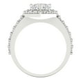 thumbnail image 4 of Halo Engagement Ring for Women - 2.03ct Moissanite in 14K White Gold Promise Ring, 4 of 6