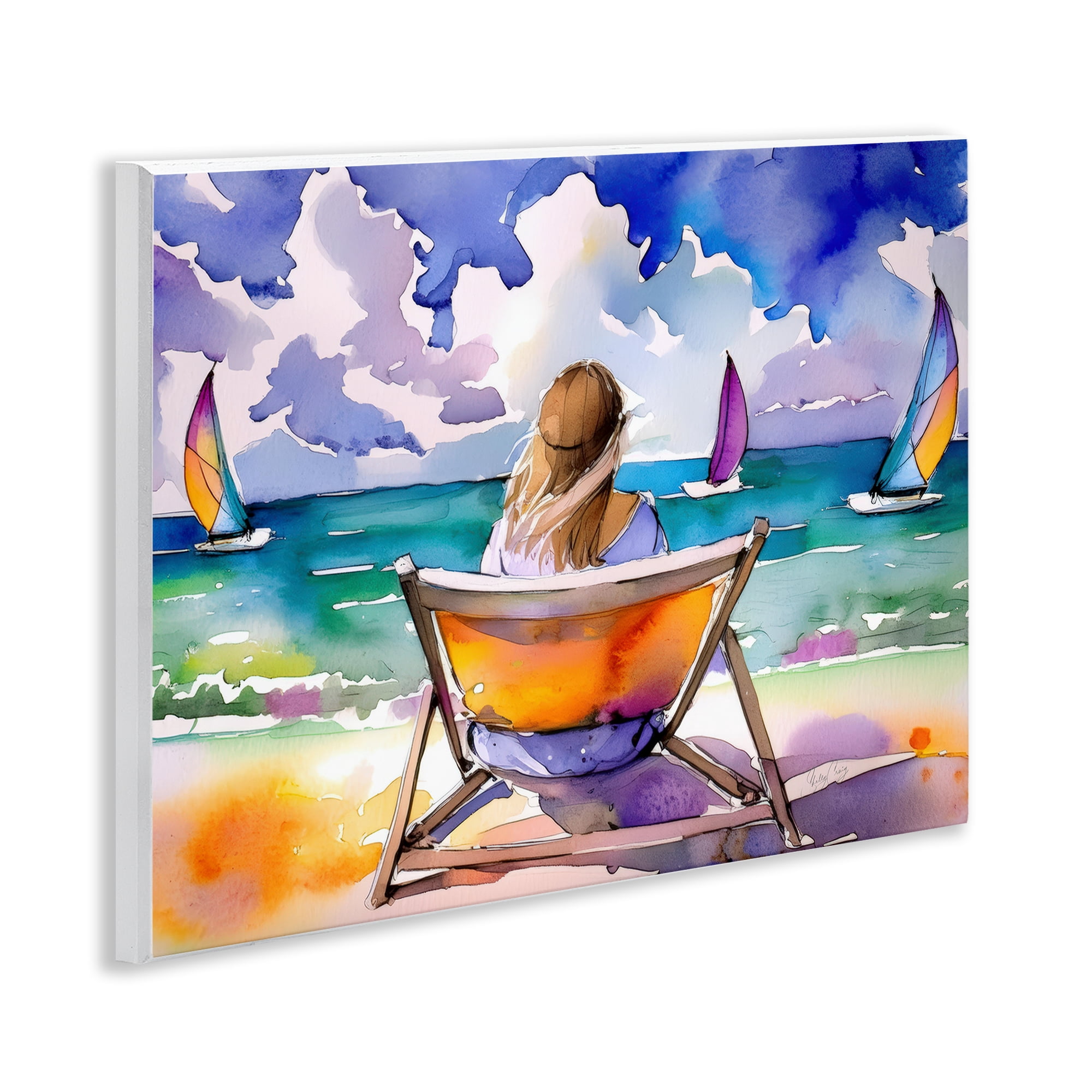 Stupell Industries Front Row to Paradise Wall Plaque Art, design by Shelly Craig