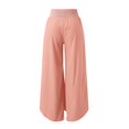 thumbnail image 2 of Gibobby pantalones para mujer Pantalones de yoga sueltos con cintura elástica y cintura alta para mujer Pantalones largos casuales (Rosa, M), 2 of 5
