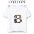 thumbnail image 2 of Camiseta de algodón con el alfabeto de Disney Mickey de la A a la Z, moda de verano para niños y niños, camisetas informales de cuello redondo y manga corta, 2 of 5
