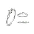 thumbnail image 4 of 1/4 Carat (Ctw) Diamond Infinity Promise Ring in 14K White Gold (SIZE 7) for Women, 4 of 6