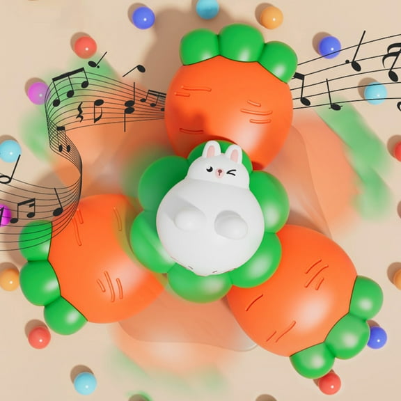 Pet Suction Cup Spinning Top Toy Baby Bath Rotating Windmill ABS Multicolor Sensory Stress Relief for Dining Table Bathtub Glass Window Birthday Gift