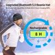 thumbnail image 4 of Bluetooth Beanie Hat with Light, Headlamp Cap with Headphones and Built-in Speaker Mic, Gifts for Men Women Teen，22*22cm，Hat circumference is about 44cm, 4 of 5