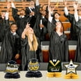 thumbnail image 3 of Jinswick Graduation Party Decorations Congrats Grad Table Centerpiece Class of 2025 Honeycomb Table Toppers for Graduation Party Supplies Design 9PCS Black, 3 of 6