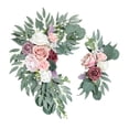 thumbnail image 1 of Conjunto de 2 flores artificiales Swag Arch Flores Decoración floral para boda símbolo Decoración para hogar, 1 of 7
