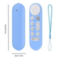 thumbnail image 2 of Peggybuy Silicone Remote Controller Case for Google TV Streamer 4K (Luminous Blue), 2 of 5
