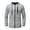Grey, variant on Men's Spring&Winter Solid Color Long Sleeved Hooded Top And Trousers Suit Haptic Suit