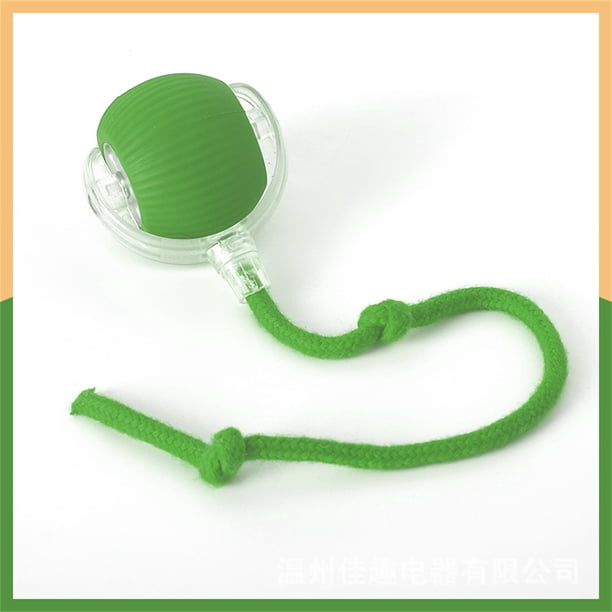 onlyliua para Interior/Exterior Pelota de Juguete Automática para Mascotas, Artefacto de Autoentretenimiento con Cuerda, Suministros para Mascotas, Pelota Saltarina