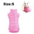thumbnail image 2 of FloreceBien Suéter de punto trenzado con cuello alto para perros y gatos, 2 of 5