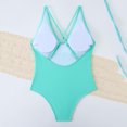 thumbnail image 5 of Summer Fashion Plus Size plus size swimsuit for women Trendy Clothes 2025 Sexy Solid Color V-neck Swimming Trunks Bikini Split Suit Up to 65% off!, 5 of 5