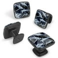 thumbnail image 2 of 4 Pcs Cabinet Handle Drawer Pulls Shark Knobs with Screws Square Furniture Office Cabinet Knob Decoration, 2 of 7